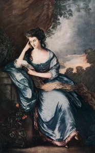 「庭のレディ・ダグラス」、c1784、1912年。 作： Abel Jamas