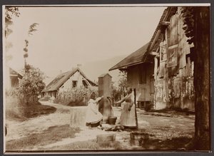 Aix les Bains-大港の近く、1902年6月27日（ゼラチンシルバープリントアウト紙 作： Abel Marie Nicolas Boulineau
