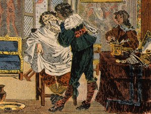 ルイ13世時代の理髪師-Aの後にボッセ 作： Abraham (after) Bosse