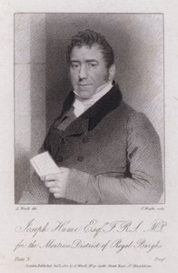 ジョセフ・ヒューム（スコットランドの医師、政治家、急進派議員）（彫刻 作： Abraham (after) Wivell