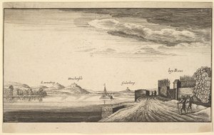 ボン近郊のライン川、コピー、1625-77。 作： Abraham Aubri