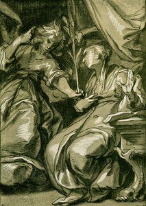 受胎告知 作： Abraham Bloemaert