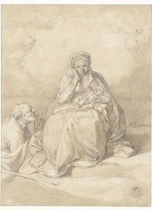 聖家族 作： Abraham Bloemaert