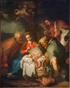羊飼いの賛美 作： Abraham Bloemaert