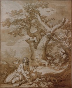 荒野の洗礼者ヨハネ 作： Abraham Bloemaert