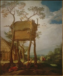 トビアスと天使のいる風景 作： Abraham Bloemaert