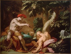水星、アーガス、イオ 作： Abraham Bloemaert