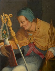 ミラノの大司教、聖アンブローズ。 作： Abraham Bloemaert