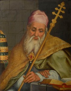 聖グレゴリー大帝。 作： Abraham Bloemaert