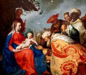賢者の礼拝、1624 作： Abraham Bloemaert