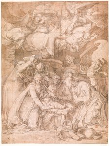 羊飼いの礼拝 作： Abraham Bloemaert