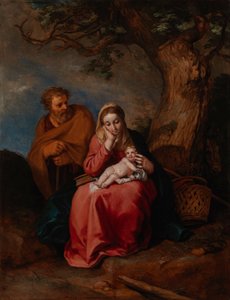 エジプトへの逃避行での休息 作： Abraham Bloemaert
