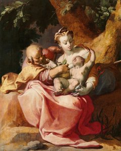 エジプトへの飛行の残り、1592。 作： Abraham Bloemaert