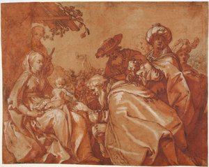 東方三博士の礼拝 作： Abraham Bloemaert