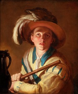 フルート奏者、1621 作： Abraham Bloemaert