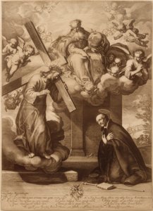 ラ・ストルタのロヨラのイグナティウスのビジョン 作： Abraham Bloemaert