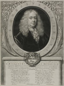 ヒエロニマス・ファン・ベヴァーニンクの肖像 作： Abraham Blooteling