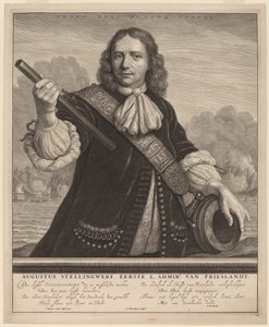 アウグストゥス・シュテリングヴェルフ、フリースラント海軍大将 作： Abraham Blooteling after Lodewyk van der Helst