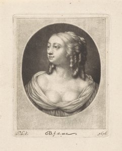 半裸の胸を持つ若い女性のバスト 作： Abraham Bloteling