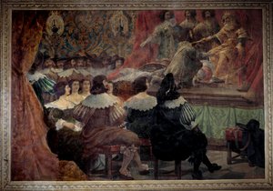 17世紀のグロボア城での演劇表現 アブラハム・ボッセ（1602-1676）による絵画 作： Abraham Bosse