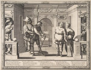 ホテルデブルゴーニュの俳優、ca。 1633-34。 作： Abraham Bosse