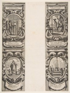 1639年のアルマナッハ：ルイ13世とオーストリアのアンが王国と相続人に委託している...、1638年。 作： Abraham Bosse