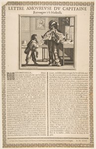 船長のラブレター 1636年。 作： Abraham Bosse