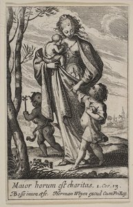 慈善、1636。 作： Abraham Bosse