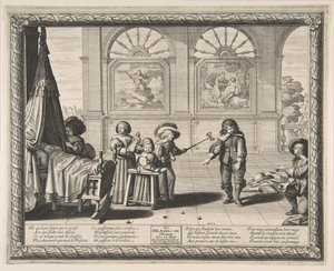 子供時代、1636年。 作： Abraham Bosse