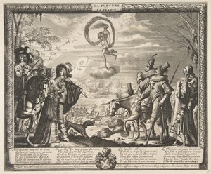Fortune Favoring Franceラフォーチュンドゥラフランス、ca。 1635-37。 作： Abraham Bosse