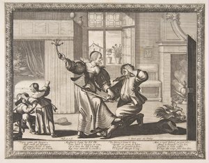 夫ビーター、ca。 1633年。 作： Abraham Bosse