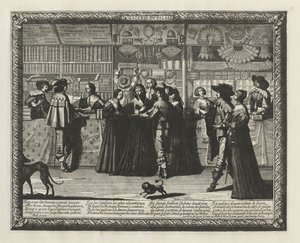 ギャラリーデュパリ、1640年。 作： Abraham Bosse