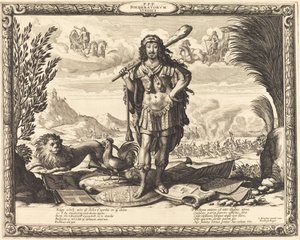 ヘラクレスとしてのルイ13世 作： Abraham Bosse