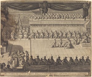 フォンテーヌブロー礼拝堂での会合 作： Abraham Bosse