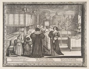 洗礼、1633年からの復帰。 作： Abraham Bosse