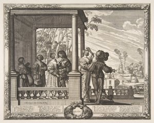 夏のレテ、ca。 1637。 作： Abraham Bosse