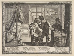 理髪師理髪師、ca。 1632-33。 作： Abraham Bosse