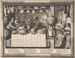 菓子屋、1632-35。 作： Abraham Bosse