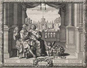 フォーシーズンズ：春、1635年。 作： Abraham Bosse
