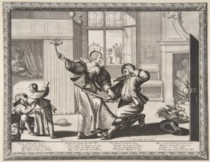 ザ・ハズバンド・ビーター』1633年頃（エッチング＆エングレーヴィング 作： Abraham Bosse