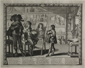 高貴な画家 作： Abraham Bosse