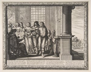 放蕩息子が着替える1636年。 作： Abraham Bosse