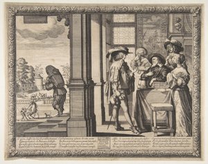 放蕩息子は家を出ます。 1636年。 作： Abraham Bosse