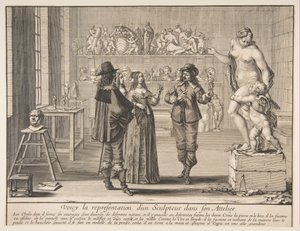 彫刻家、1642年。 作： Abraham Bosse