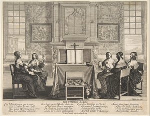 ワイズバージン会話、ca。 1635年。 作： Abraham Bosse