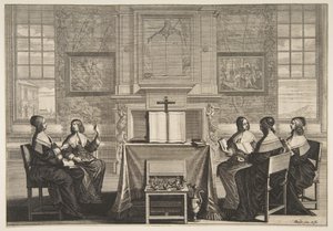 ワイズバージン会話、ca。 1635年。 作： Abraham Bosse