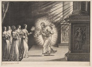 キリストの前の賢い処女、ca。 1635年。 作： Abraham Bosse