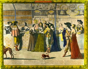 王宮の回廊 アブラハム・ボッセ（1602-1676）のエングレーヴィング 17世紀個人蔵