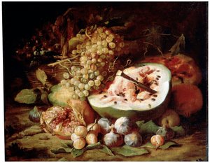 果物、1670年代。 作： Abraham Brueghel