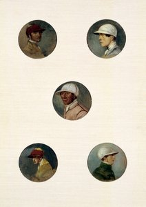 騎手の研究（油彩・キャンバス 作： Abraham Cooper
